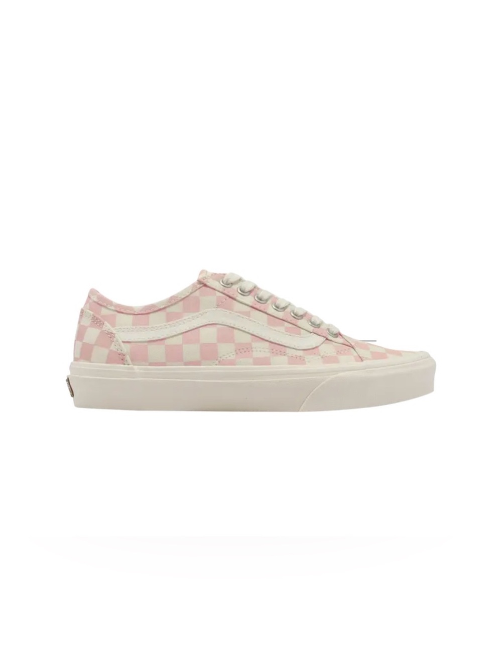 Vans Old Skool Tapered Eco Theory Peachy Keen Checkerboard Sneakers Pink W7